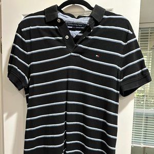 Tommy Hilfiger Black Striped Polo